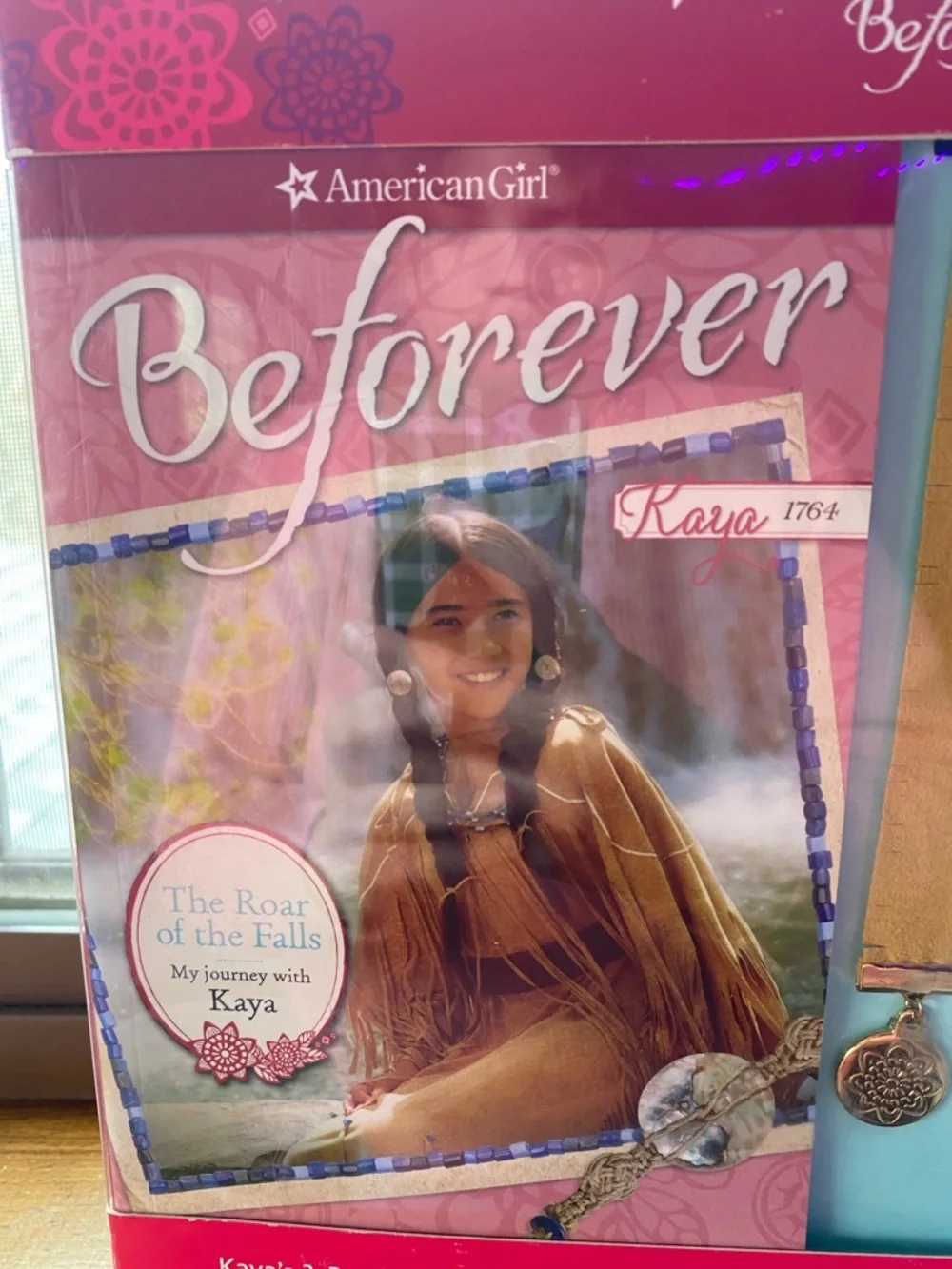American Girl Beforever Box with Bright Pink Design (has been opened)
